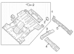 Diagram for 2024 Jeep Grand Wagoneer L Floor Pan - 68488457AC