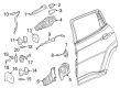 Diagram for Dodge Hornet Door Latch Assembly - 68300649AA