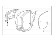 Diagram for 2024 Jeep Grand Cherokee L Mirror Cover - 68541289AA