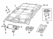 Diagram for 2023 Ram 3500 Sun Visor - 6NN56HL1AD