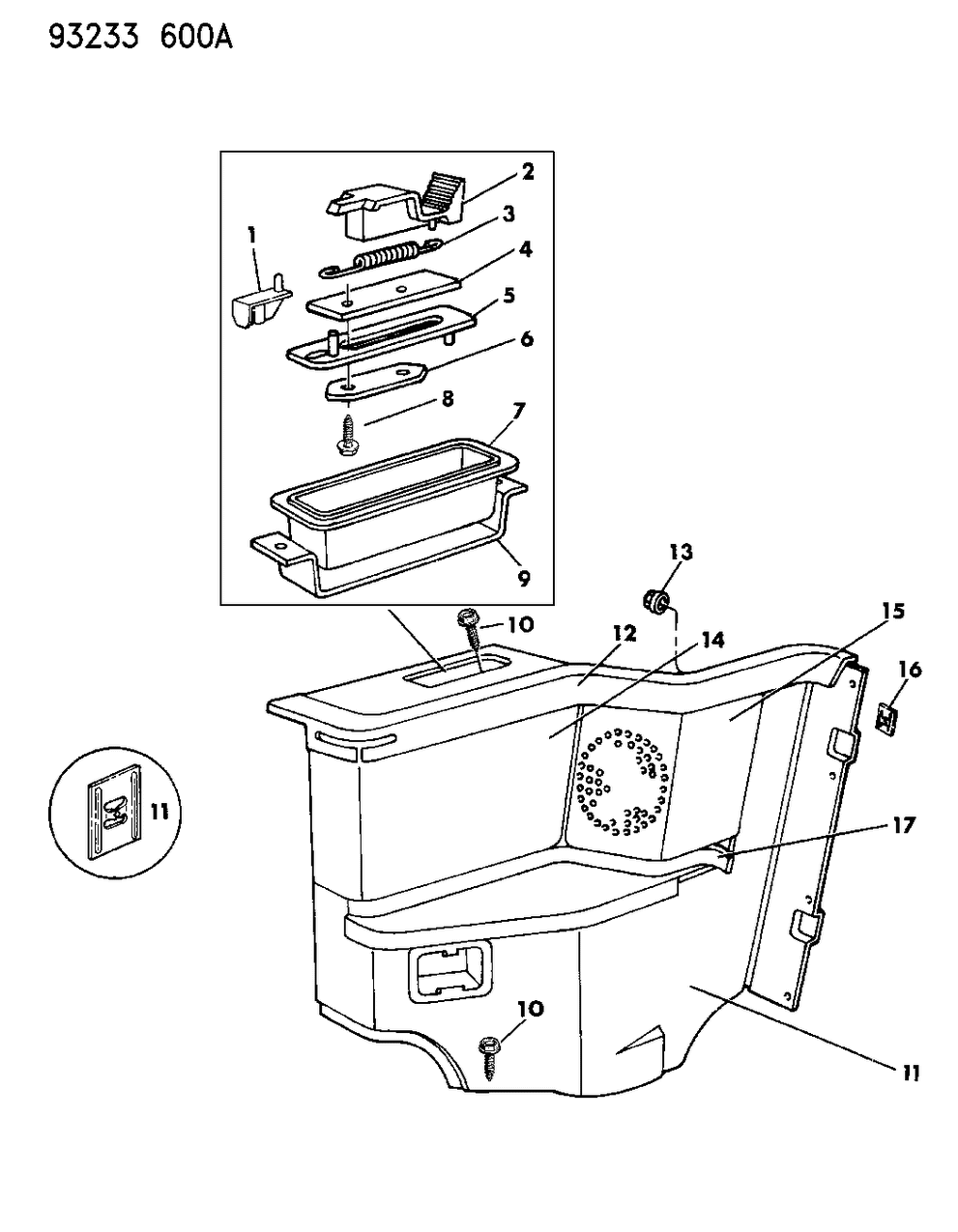 Mopar FV98LWA Panel-Quarter TRM Right