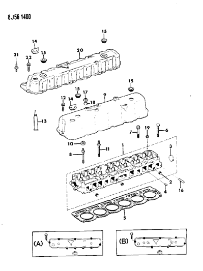 1989 Jeep Wrangler Cylinder Head Diagram 3