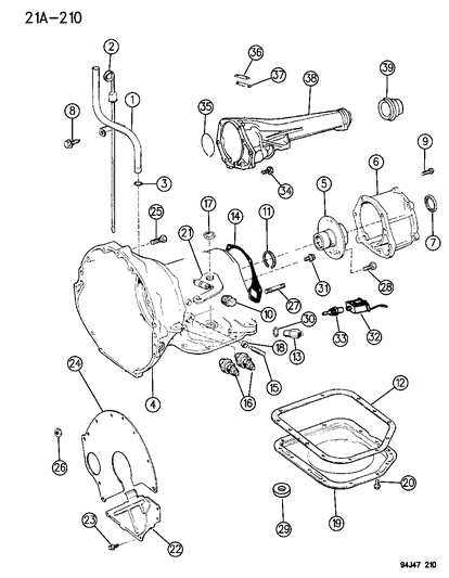 Case & Related Parts - 1994 Jeep Wrangler