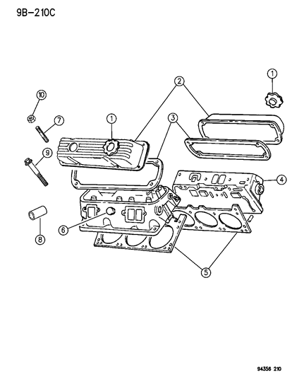1995 Dodge Ram Wagon Cylinder Head Diagram 1