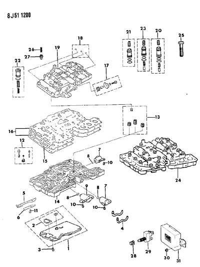 1988 Jeep Comanche Filter Diagram for 83504032