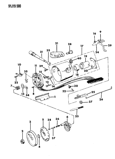 Actualizar 56+ imagen 1993 jeep wrangler steering column diagram