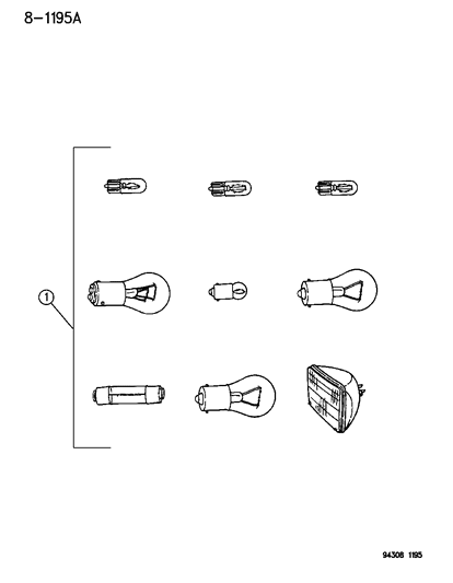 1994 Dodge Ram Wagon Bulbs And Sockets Diagram
