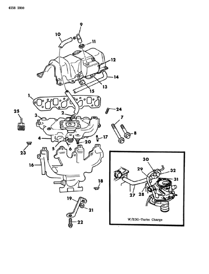 1984 Chrysler Laser Hose C/CASE Vent Module To Diagram for 4343637
