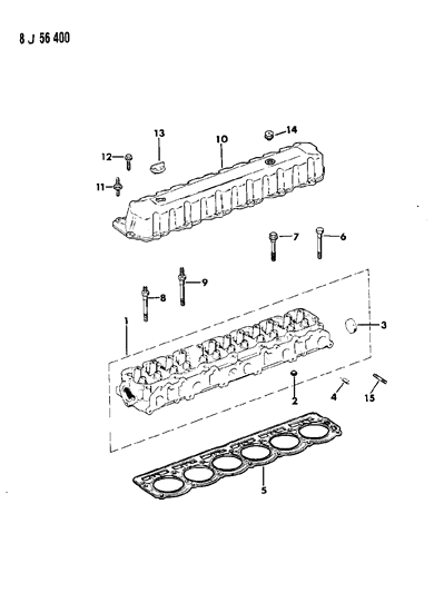 1989 Jeep Wrangler Cylinder Head Diagram 2