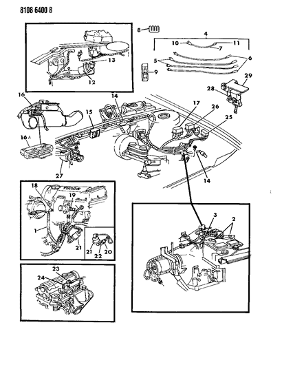 1988 Dodge Aries Starter Relay Diagram for 5227300
