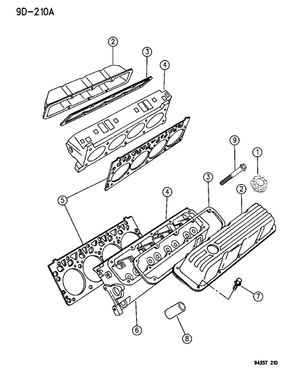 1995 Dodge Ram Wagon Cylinder Head Diagram 2