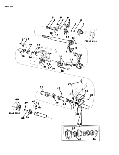 1984 Dodge D350 Washer-PINION Diagram for 1795175