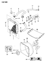 Diagram for 1992 Jeep Wrangler Cooling Fan Assembly - 52004266