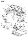 Diagram for 1991 Chrysler LeBaron Windshield Washer Nozzle - 4389358