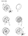 Diagram for 1999 Jeep Cherokee Wheel Cover - 5CF97L3X