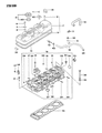 Diagram for Chrysler Laser Cylinder Head Bolts - MD020566