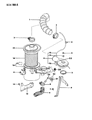 Diagram for Dodge Rampage Air Filter - MD603340