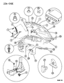 Diagram for 1996 Chrysler LHS Hood Cable - 4580531