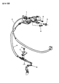Diagram for Chrysler New Yorker Throttle Cable - 5277832