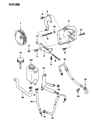 Diagram for 1992 Jeep Wrangler Power Steering Reservoir - 52006395