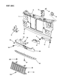 Diagram for 1987 Dodge Charger Grille - 4270605