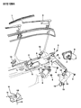 Diagram for 1992 Chrysler Town & Country Windshield Wiper - 4389437