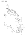 Diagram for Dodge Colt Windshield Washer Nozzle - MB881365