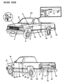 Diagram for 1995 Dodge Dakota Door Moldings - 4260134