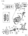 Diagram for Dodge Caravan Wheel Bearing - V2501516AA