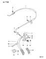 Diagram for 1999 Dodge Avenger Accelerator Cable - MB910570