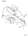 Diagram for 1999 Dodge Avenger Accelerator Cable - MB942963