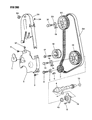 Diagram for Dodge Shadow Timing Cover - 4343821