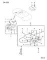 Diagram for 1996 Dodge Stealth Blower Control Switches - MB439488