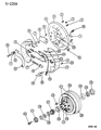 Diagram for Dodge Ram Van Wheel Cylinder - V2101749AA