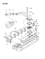 Diagram for 1990 Dodge D350 Exhaust Manifold - 4429349