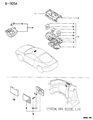 Diagram for 1996 Chrysler Sebring Dome Light - MB529091
