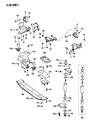 Diagram for 1989 Jeep Cherokee Engine Mount - J3242711