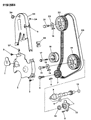 Diagram for 1993 Chrysler Town & Country Cam Gear - 4448690