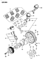 Diagram for Dodge Daytona Piston Ring Set - MD104939