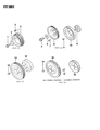 Diagram for 1989 Dodge Colt Water Pump Pulley - MD124049
