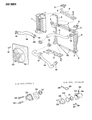 Diagram for 1987 Chrysler Town & Country Engine Cooling Fan - 4364866