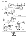 Diagram for 1991 Jeep Wrangler Alternator Bracket - 53010089