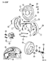 Diagram for Chrysler Voyager Wheel Cylinder - V2103236AA