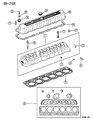 Diagram for Jeep Grand Wagoneer Cylinder Head - 33007118