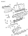 Diagram for Chrysler Cirrus Intake Manifold Gasket - 4667539