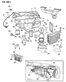 Diagram for Chrysler New Yorker Heater Core - 3847943