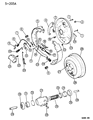 Diagram for 1988 Dodge Dakota Wheel Cylinder - V2103493AA