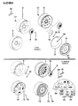 Diagram for Jeep Grand Wagoneer Spare Wheel - 52000019