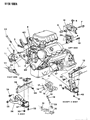 Diagram for Dodge Shadow Engine Mount Bracket - 5272099