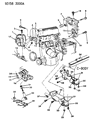 Diagram for 1993 Chrysler Town & Country Engine Mount Bracket - 4556381